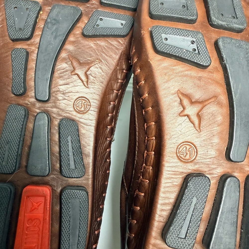 PIKOLINOS Fuencarral Made in Spain lightweight Brown Leather Slip-On Loafers - Picture 8 of 9